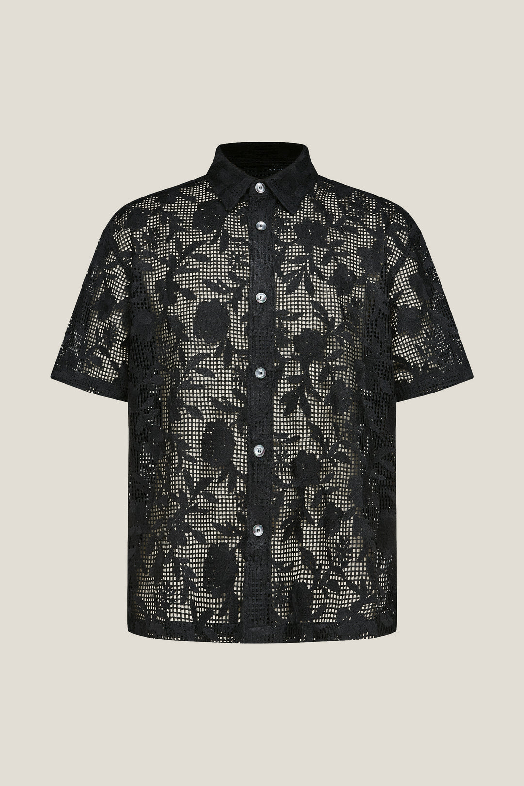 BLAACK MAN-blaack-oversize-fit-short-sleeve-casual-shirt-61432595-Black