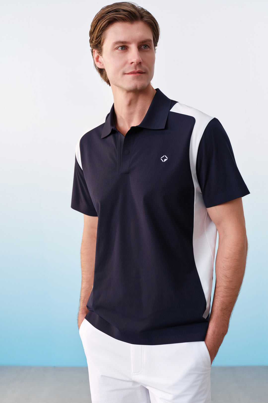 BLAACK MAN-blaack-golf-collection-wicking-運動剪裁-polo-shirt-61443233-Blue