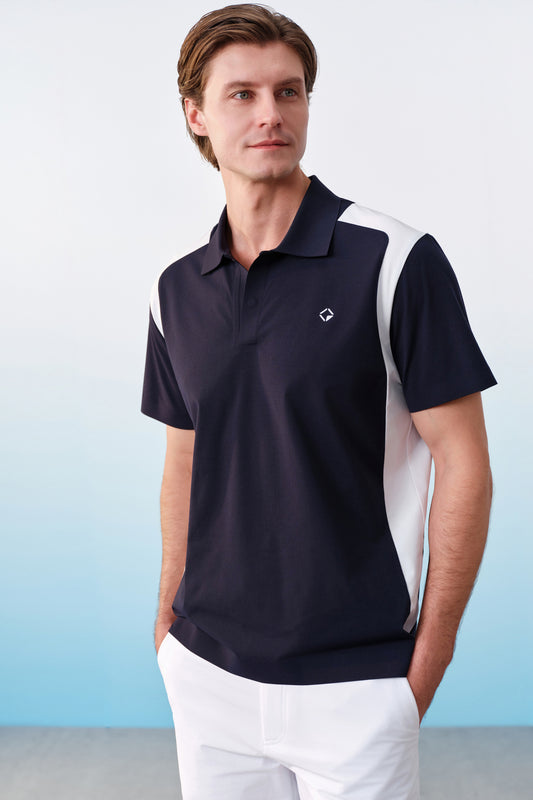 BLAACK MAN-blaack-golf-collection-wicking-運動剪裁-polo-shirt-61443233-Blue