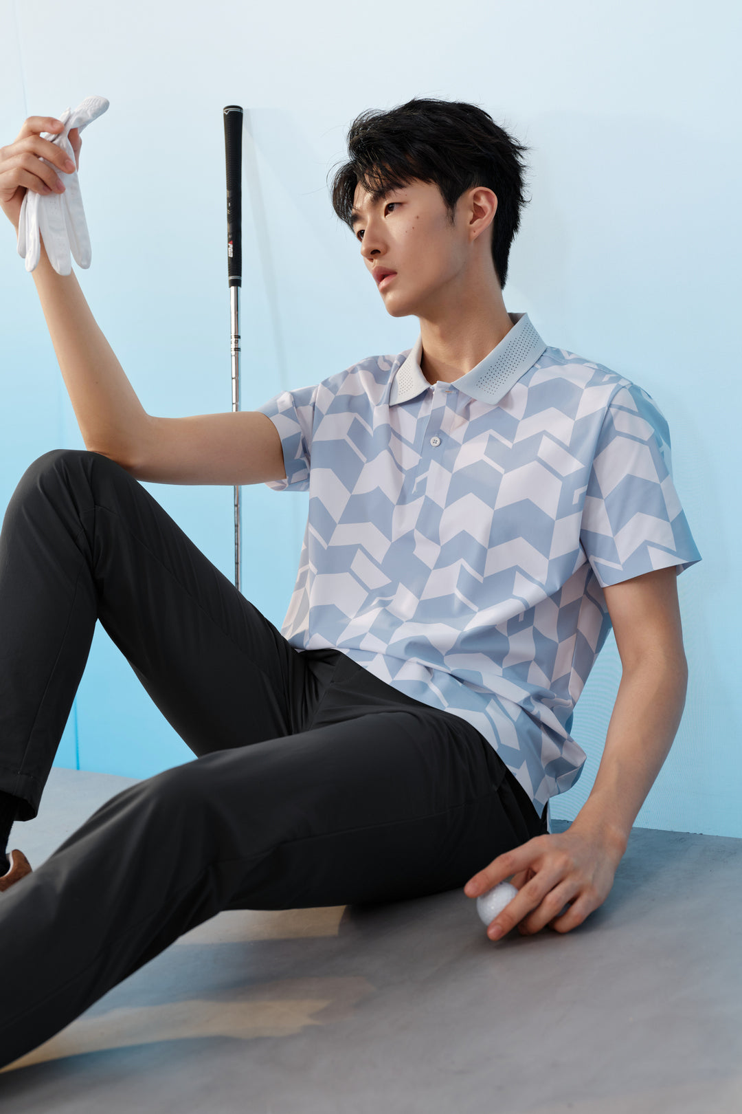 BLAACK MAN-blaack-golf-collection-quick-dry-運動剪裁-polo-shirt-61447253-White