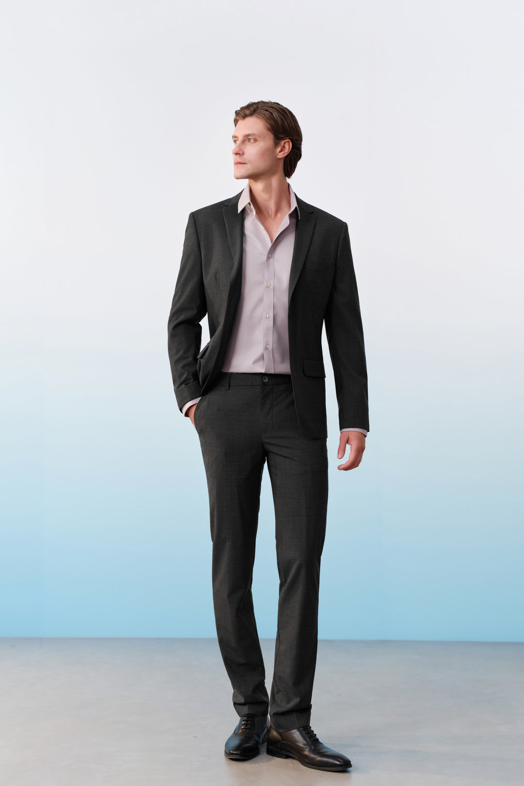 BLAACK MAN-blaack-machine-washable-suit-pants-61455043-Grey