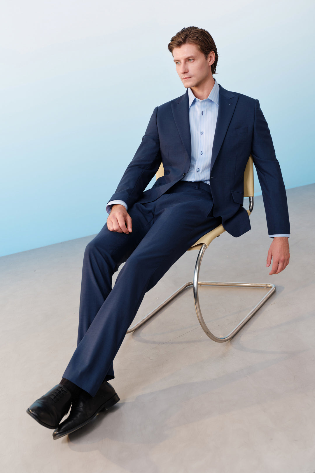 BLAACK MAN-blaack-100-wool-suit-pants-61455102-Blue