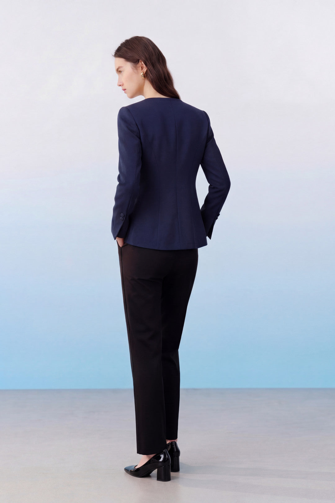 BLAACK | Square Neck Long Sleeve Blazer