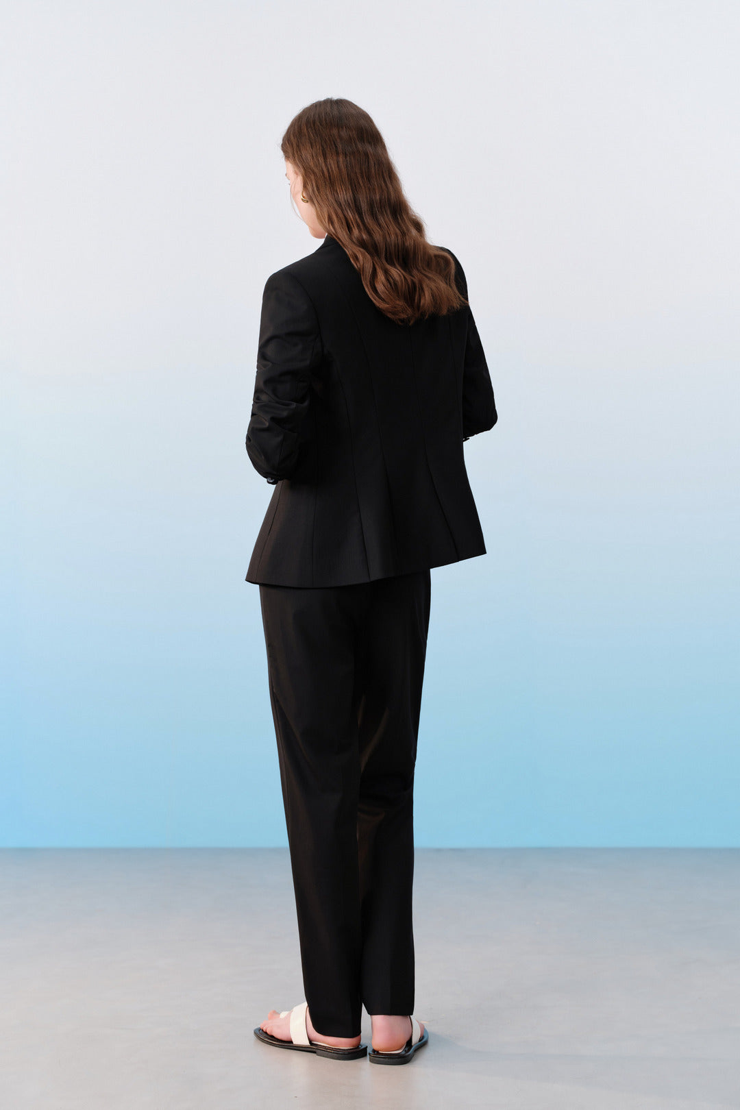 BLAACK | Wool Blend Notch Lapel Suit Blazer