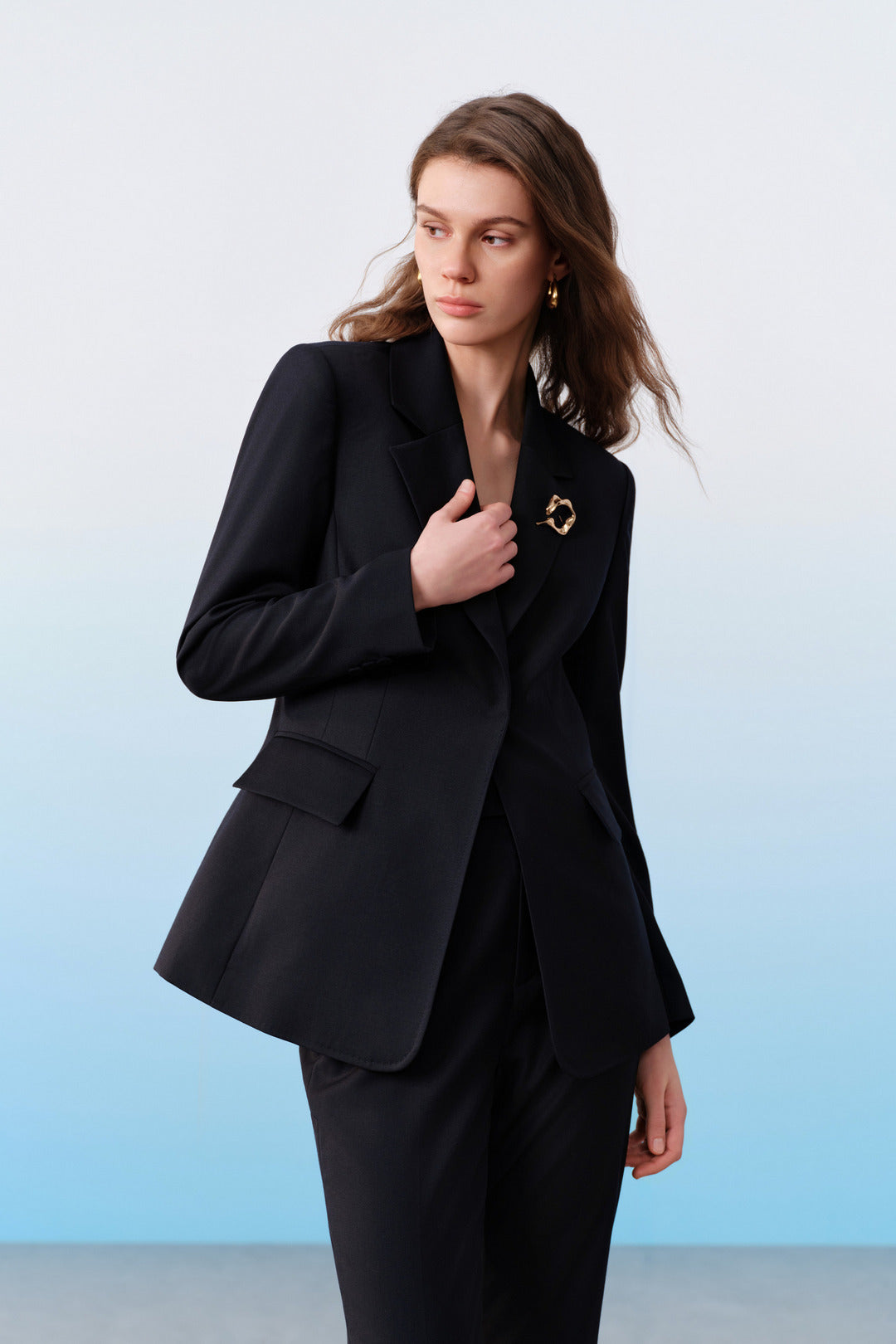 BLAACK | Wool Blend | Notch Lapel Suit Blazer