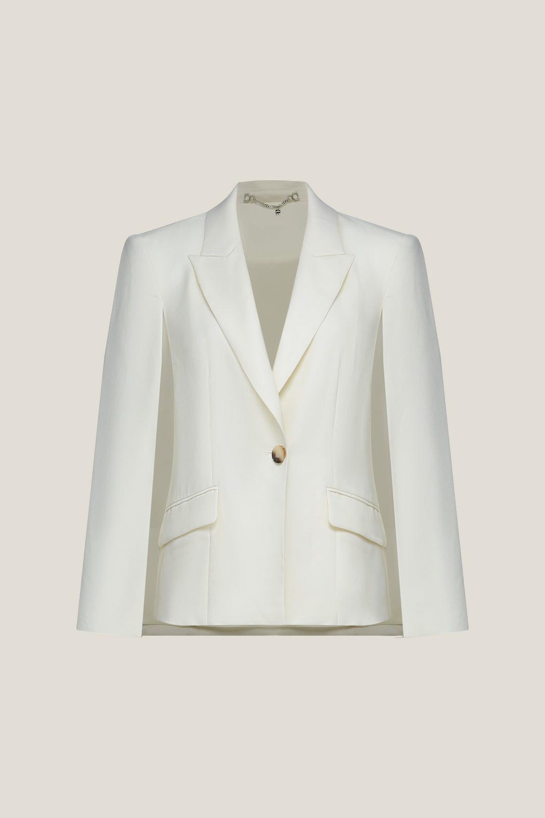 BLAACK LUXURY-luxury-100%-wool-peak-lapel-suit-blazer-61914310-Yellow