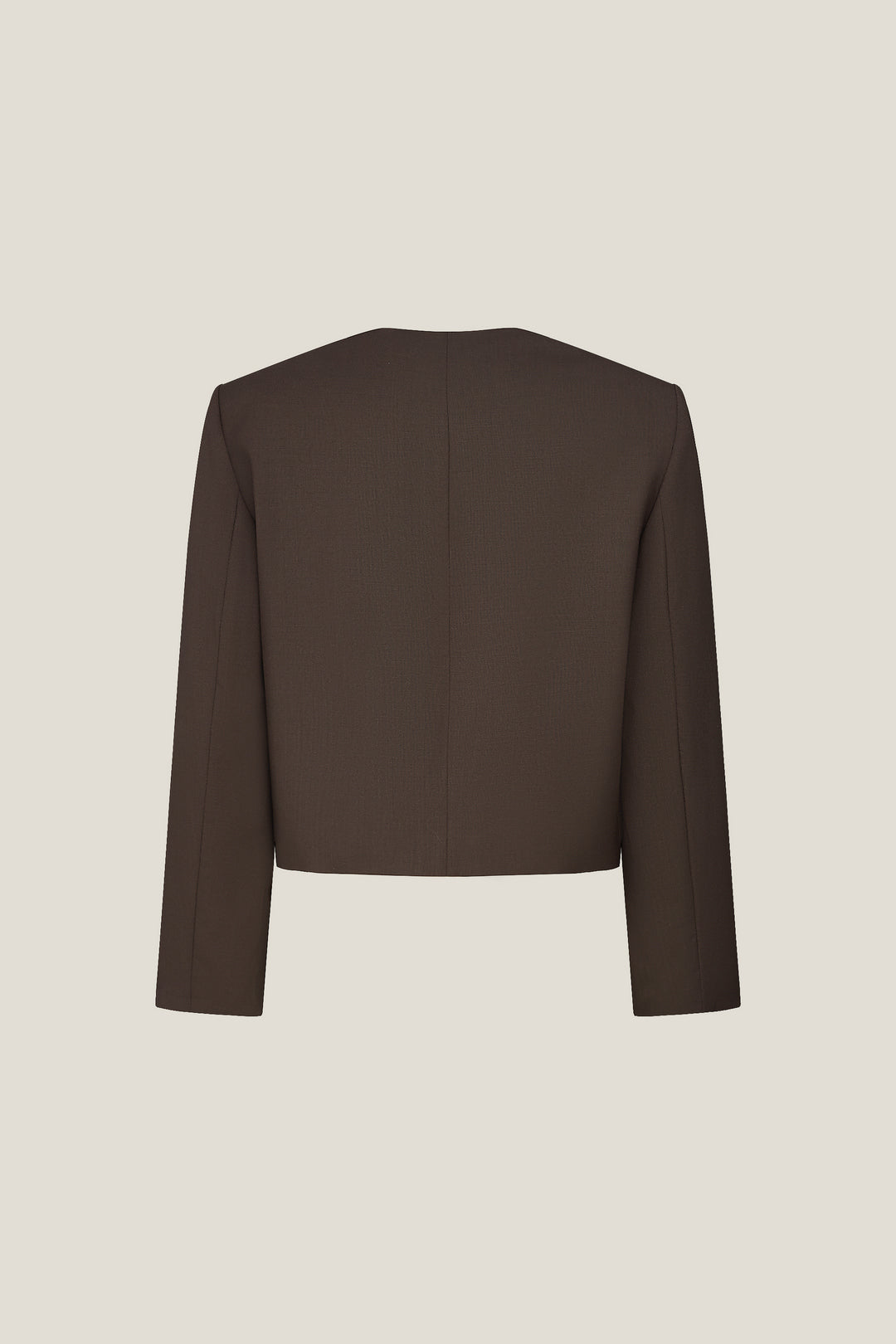 LUXURY | 100% Wool | Lapel With Metal Studs And Self Fabric Looping 金屬鉚釘和自布環的翻領獨立西裝外套(配墊肩)