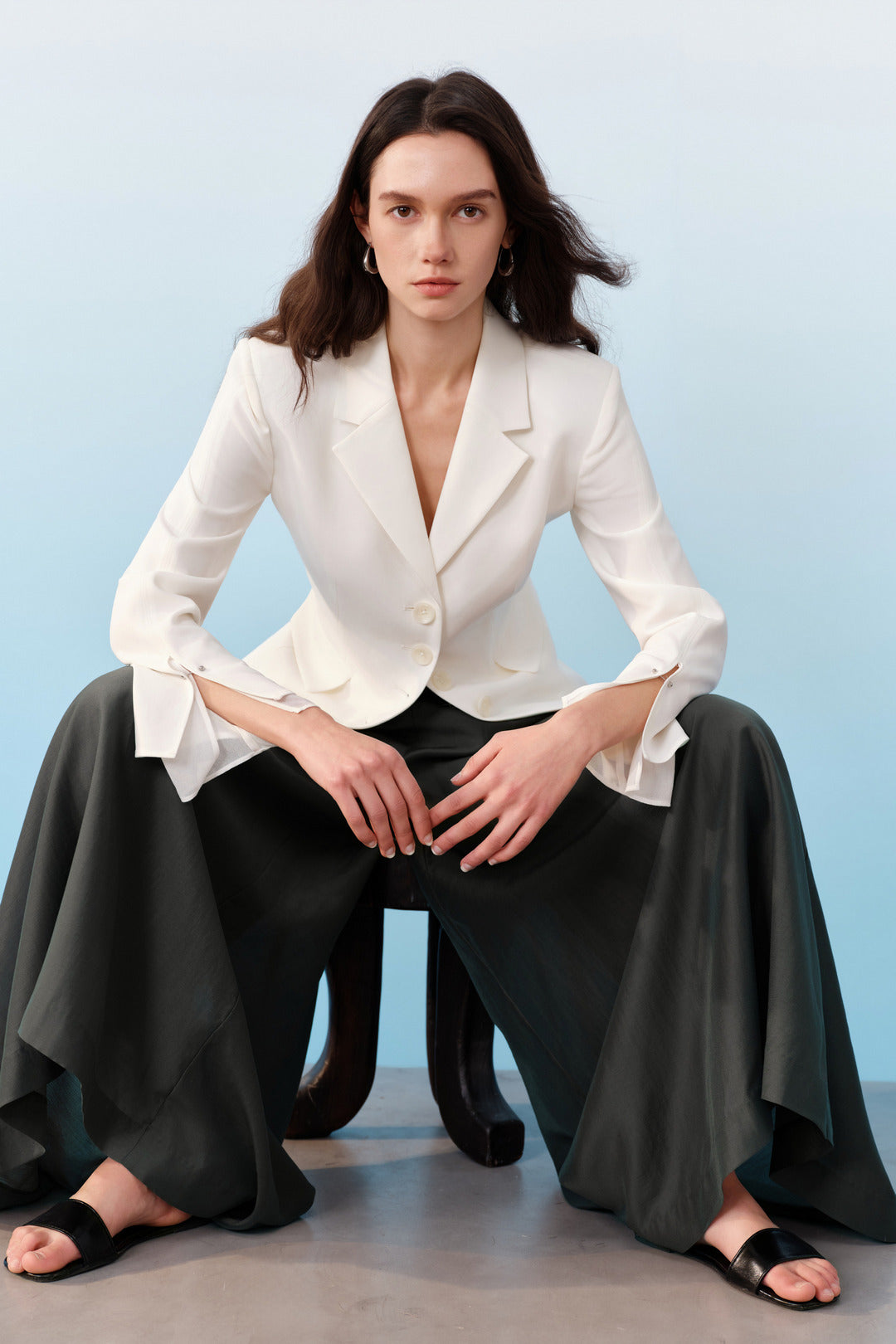 BLAACK WOMAN-blaack-machine-washable-notch-lapel-suit-blazer-61917025-White