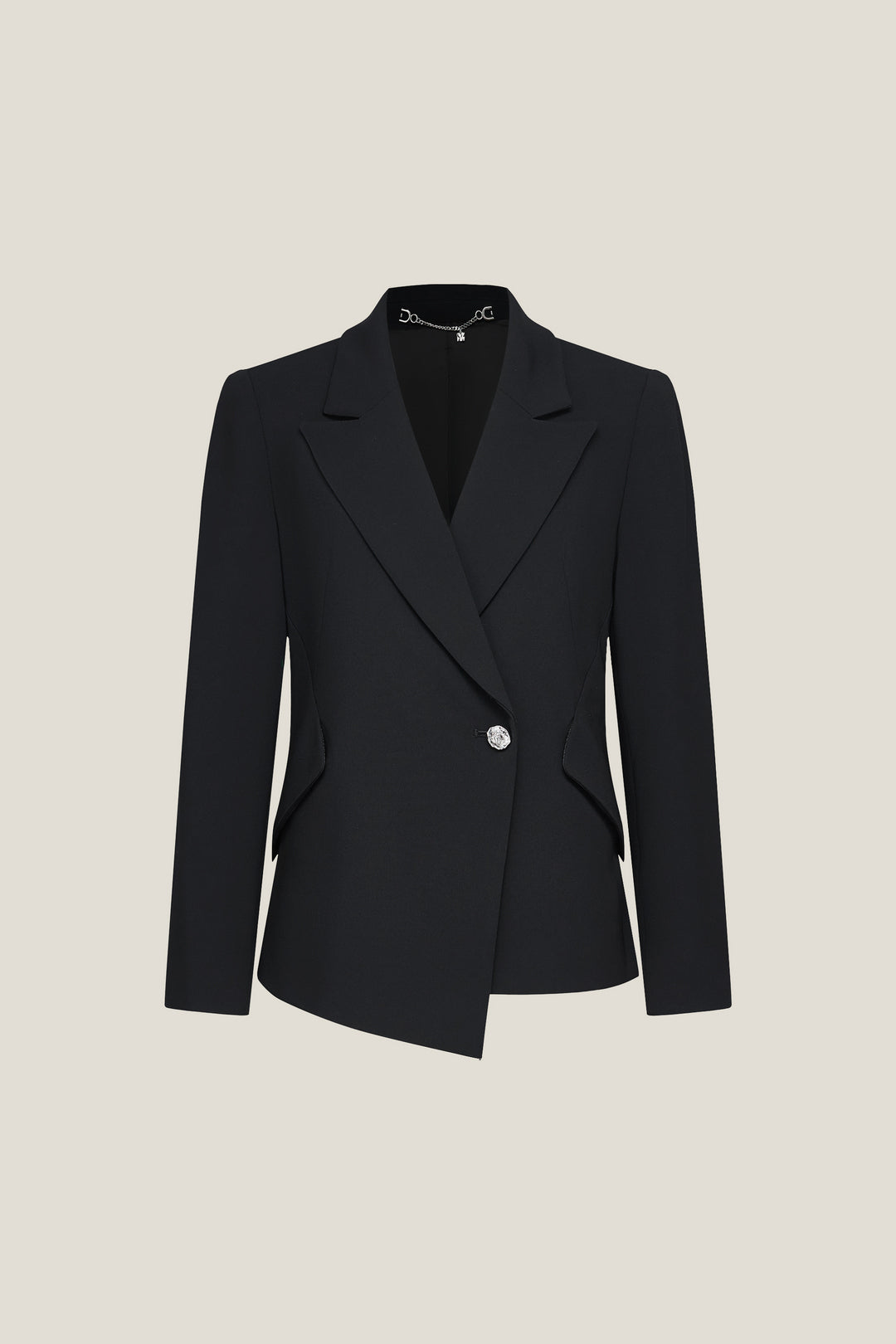 BLAACK LUXURY-luxury-japan-fabric-peak-lapel-suit-blazer-61917314-Black