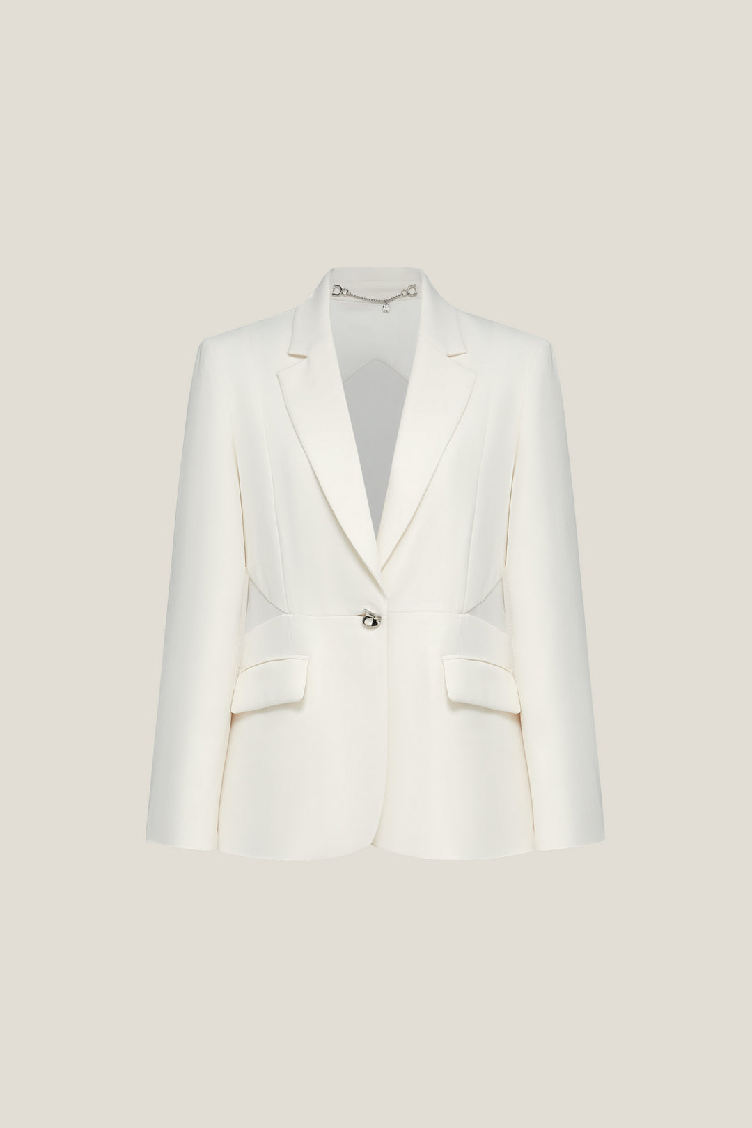 BLAACK LUXURY-luxury-japan-fabric-notch-lapel-blazer-61917625-White