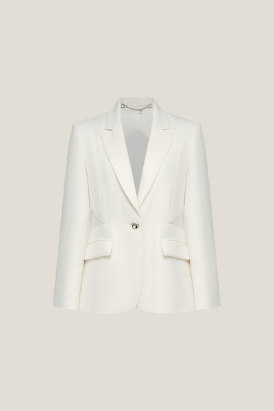 BLAACK LUXURY-luxury-japan-fabric-notch-lapel-blazer-61917625-White