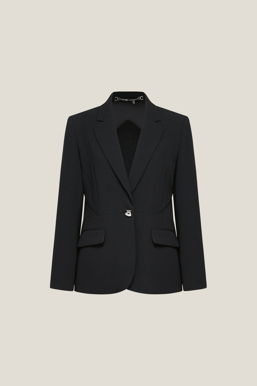BLAACK LUXURY-luxury-japan-fabric-notch-lapel-blazer-61917625-Black