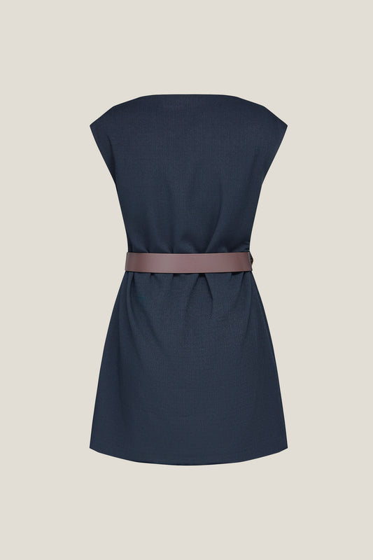BLAACK | Asymmetrical Neckline Dress