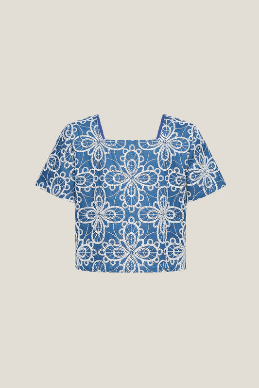 BLAACK | Front Round Collar & Back Square Neck 前圓領及後方領襯衫(配側拉鍊)