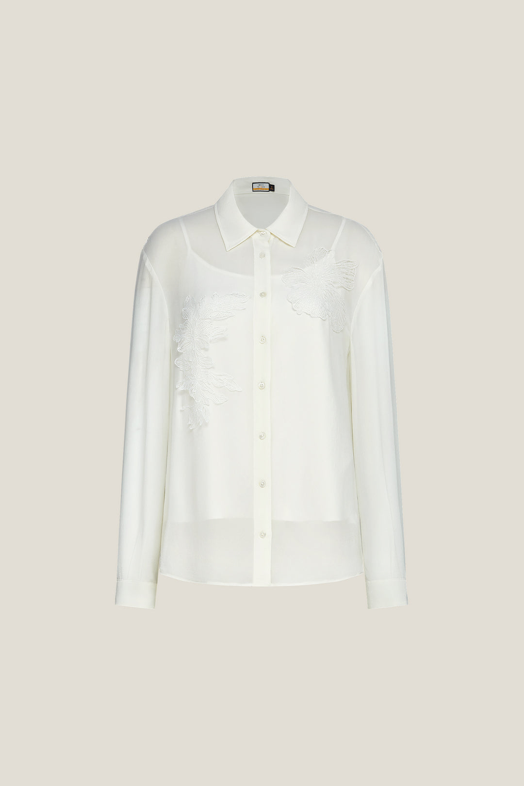 BLAACK LUXURY-luxury-100%-silk-shirt-collar-blouse-61944001-White