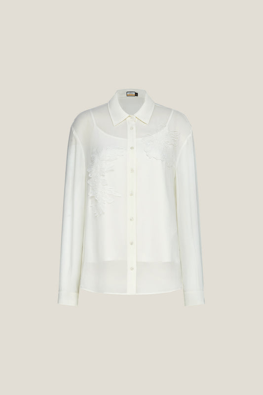 BLAACK LUXURY-luxury-100%-silk-shirt-collar-blouse-61944001-White