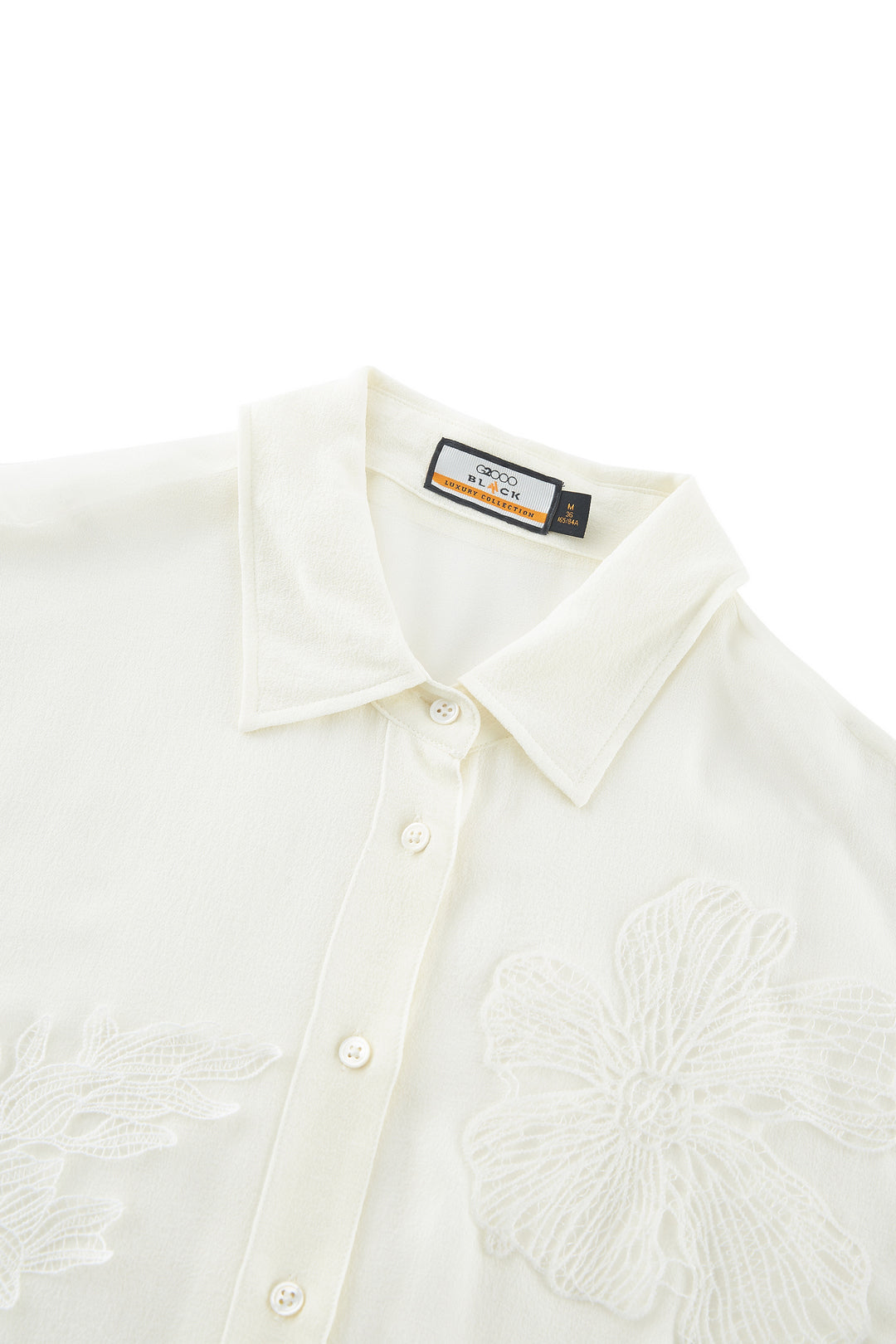 LUXURY | 100% Silk | Shirt Collar Blouse