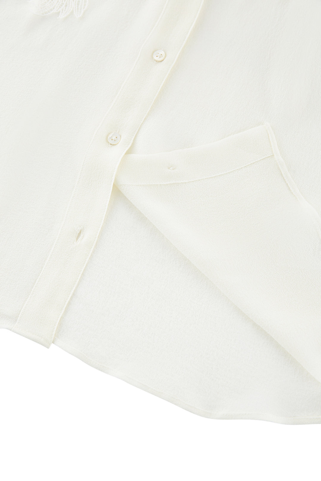 LUXURY | 100% Silk | Shirt Collar Blouse