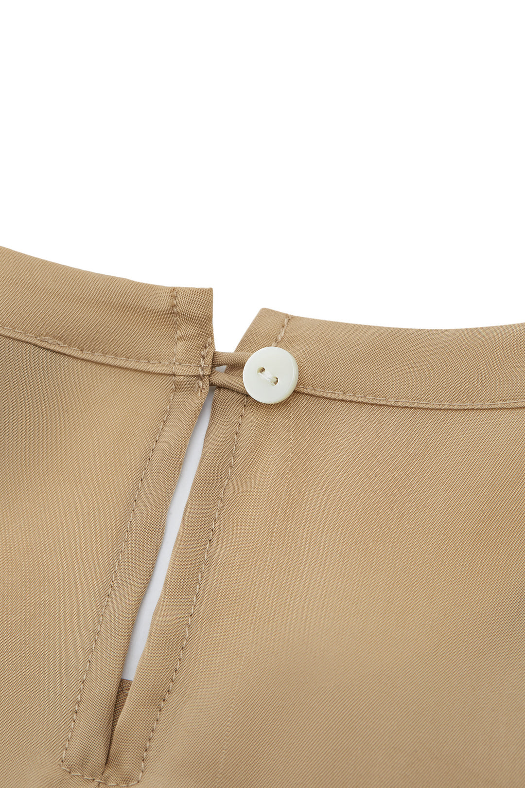 LUXURY | Japan Fabric | Round Neck 圓領襯衫(配左肩配閃亮飾邊)