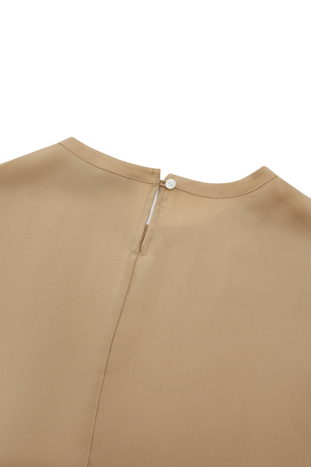 LUXURY | Japan Fabric | Round Neck 圓領襯衫(配左肩配閃亮飾邊)