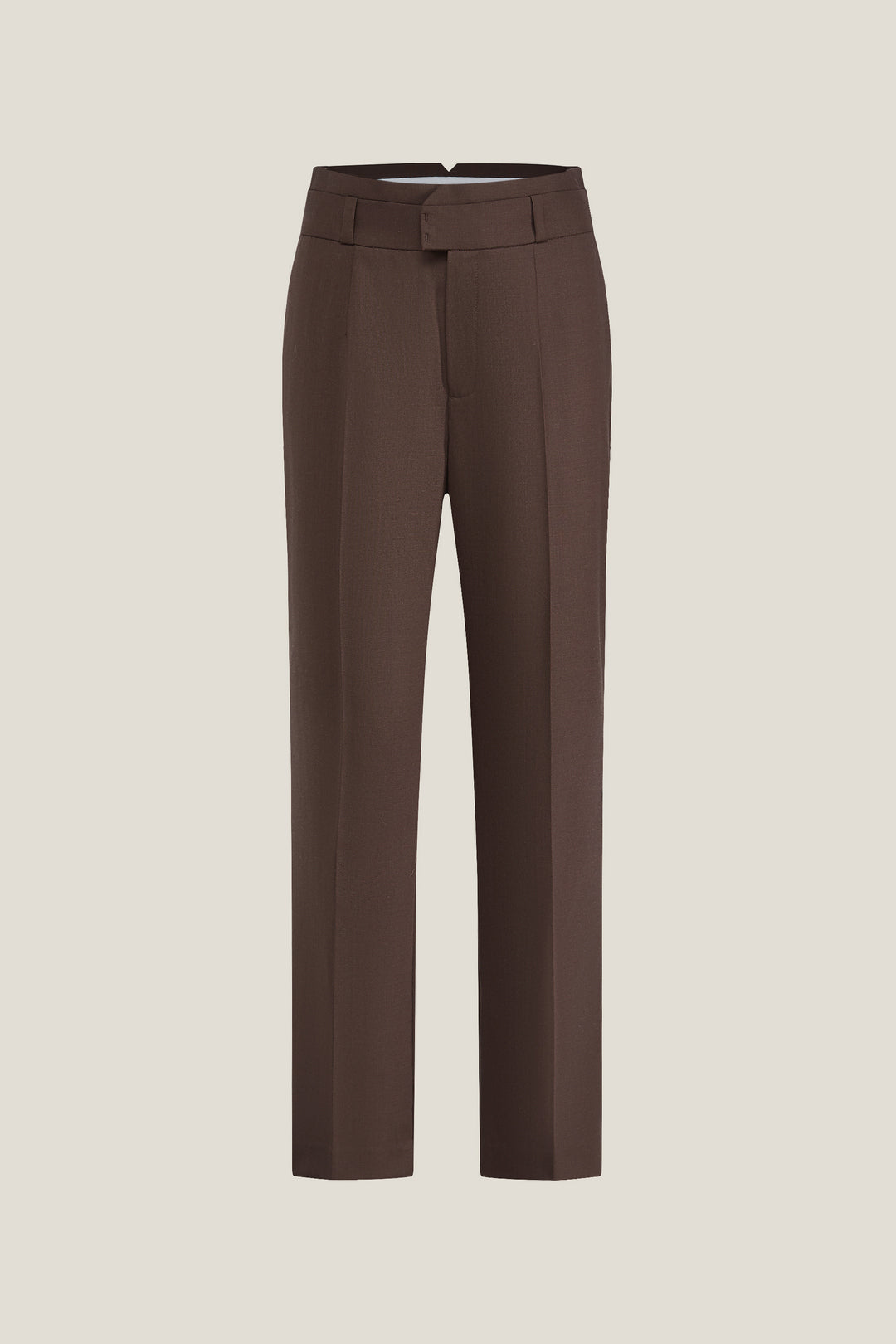 BLAACK LUXURY-luxury-100%-wool-regular-waist-suit-pants-61954313-Brown