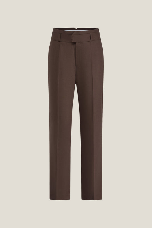 BLAACK LUXURY-luxury-100%-wool-regular-waist-suit-pants-61954313-Brown