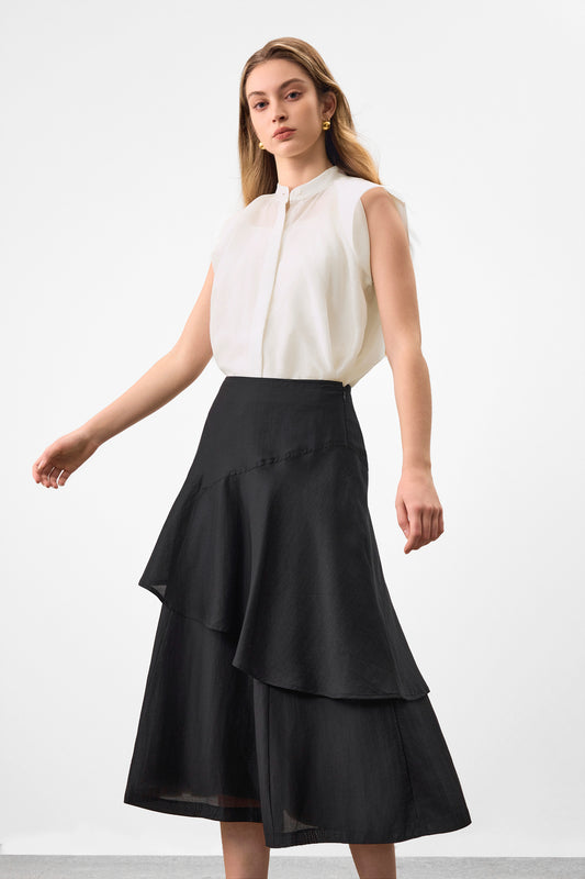 BLAACK WOMAN-blaack-regular-waist-skirt-61967632-Black