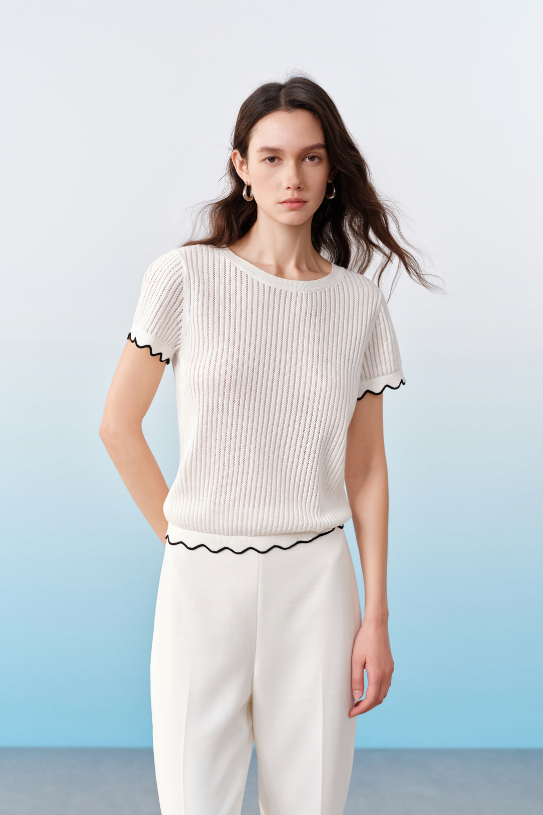 BLAACK | 100% Cotton | Round Neck Knit Sweater