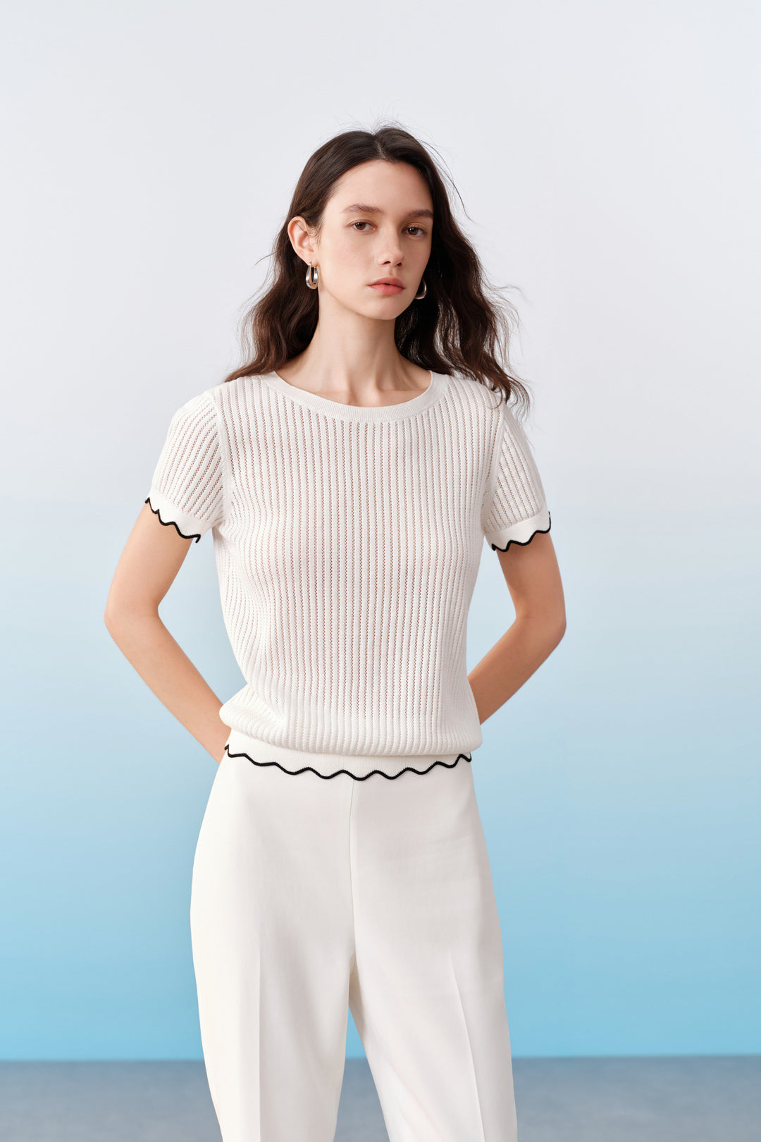 BLAACK | 100% Cotton | Round Neck Knit Sweater