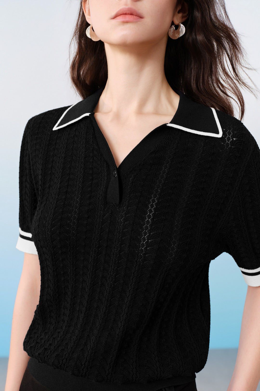 BLAACK | 100% Cotton Round Neck Knit Sweater