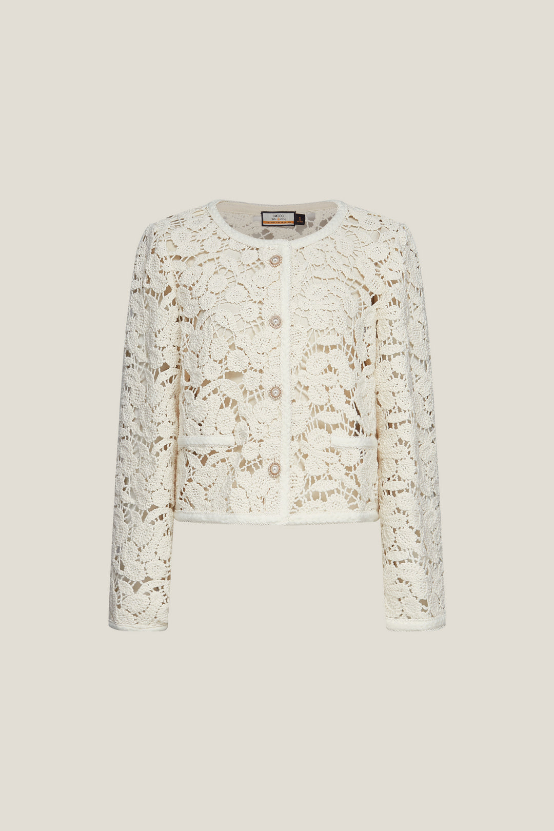 LUXURY | Round Neck Jacket