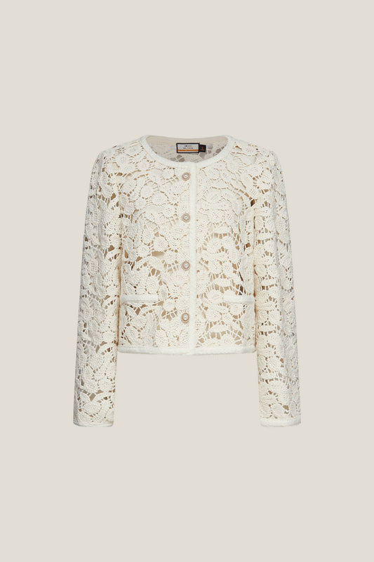 LUXURY | Round Neck Jacket