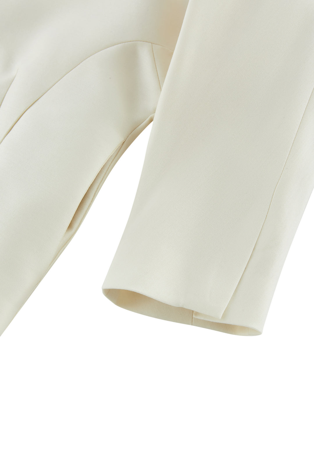 LUXURY | Premium Wool-Silk Blend | Round Neck Jacket