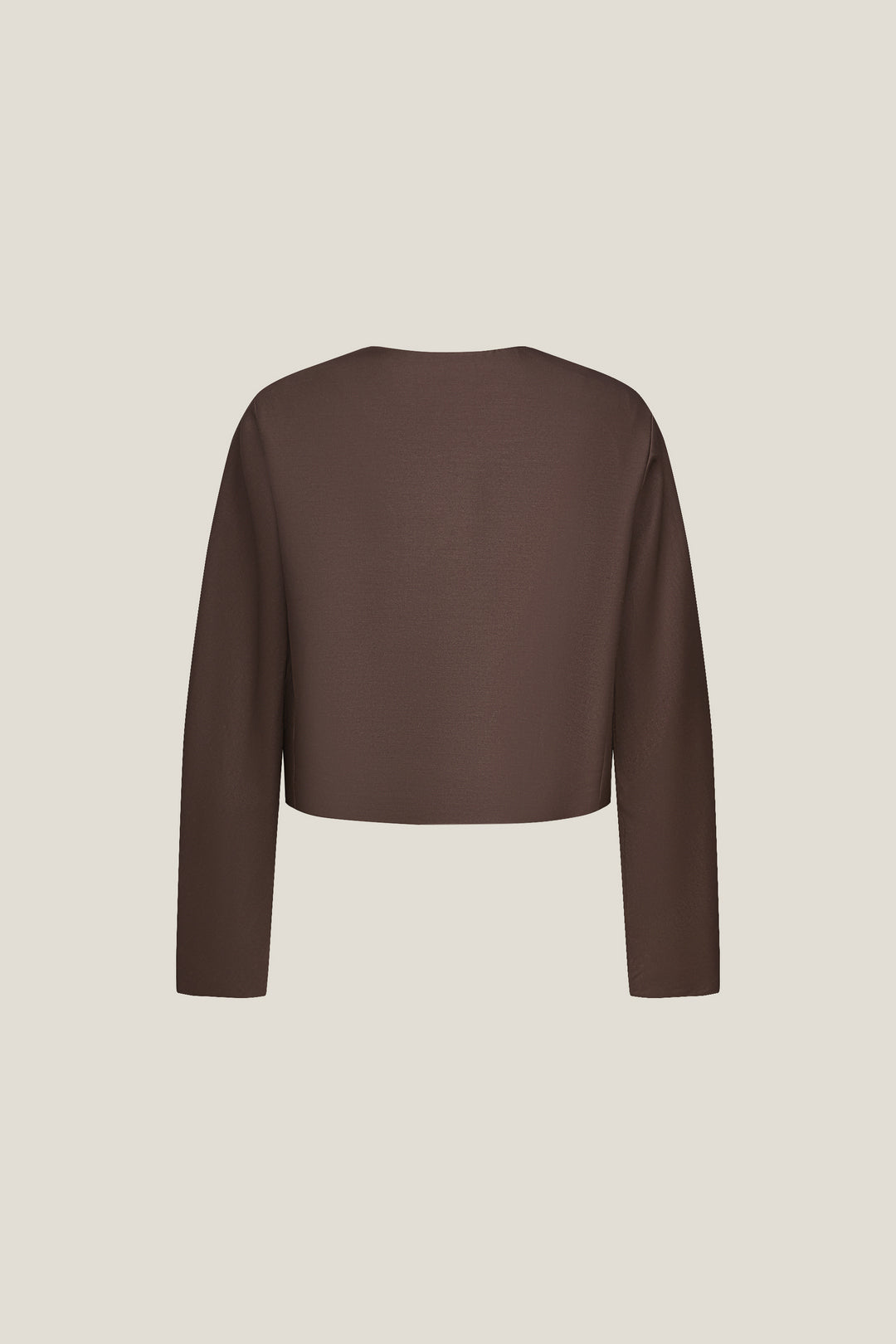 LUXURY | Premium Wool-Silk Blend | Round Neck Jacket