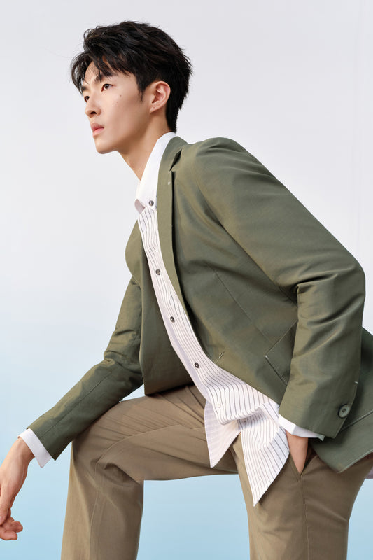 G2000 MAN-machine-washable-blazer-63119702-Green