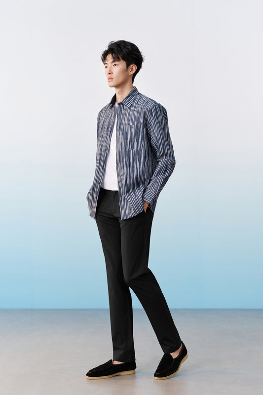 Comfort Fit Long-Sleeve Casual Shirt