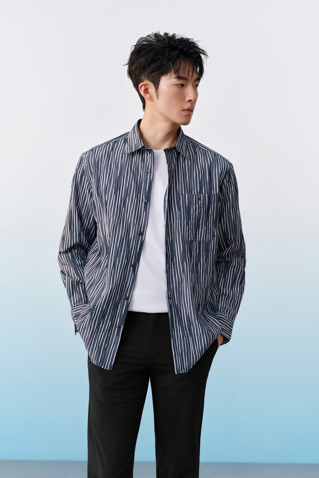 Comfort Fit 長袖休閒恤衫