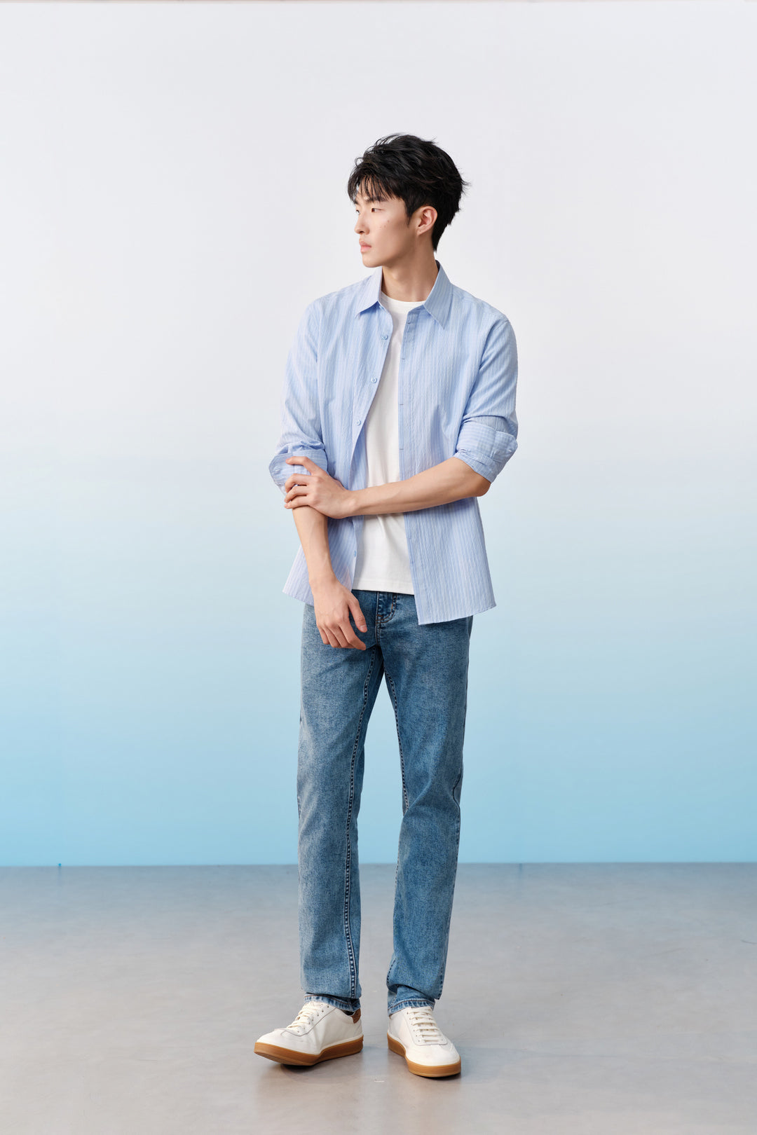 Comfort Fit 長袖休閒恤衫