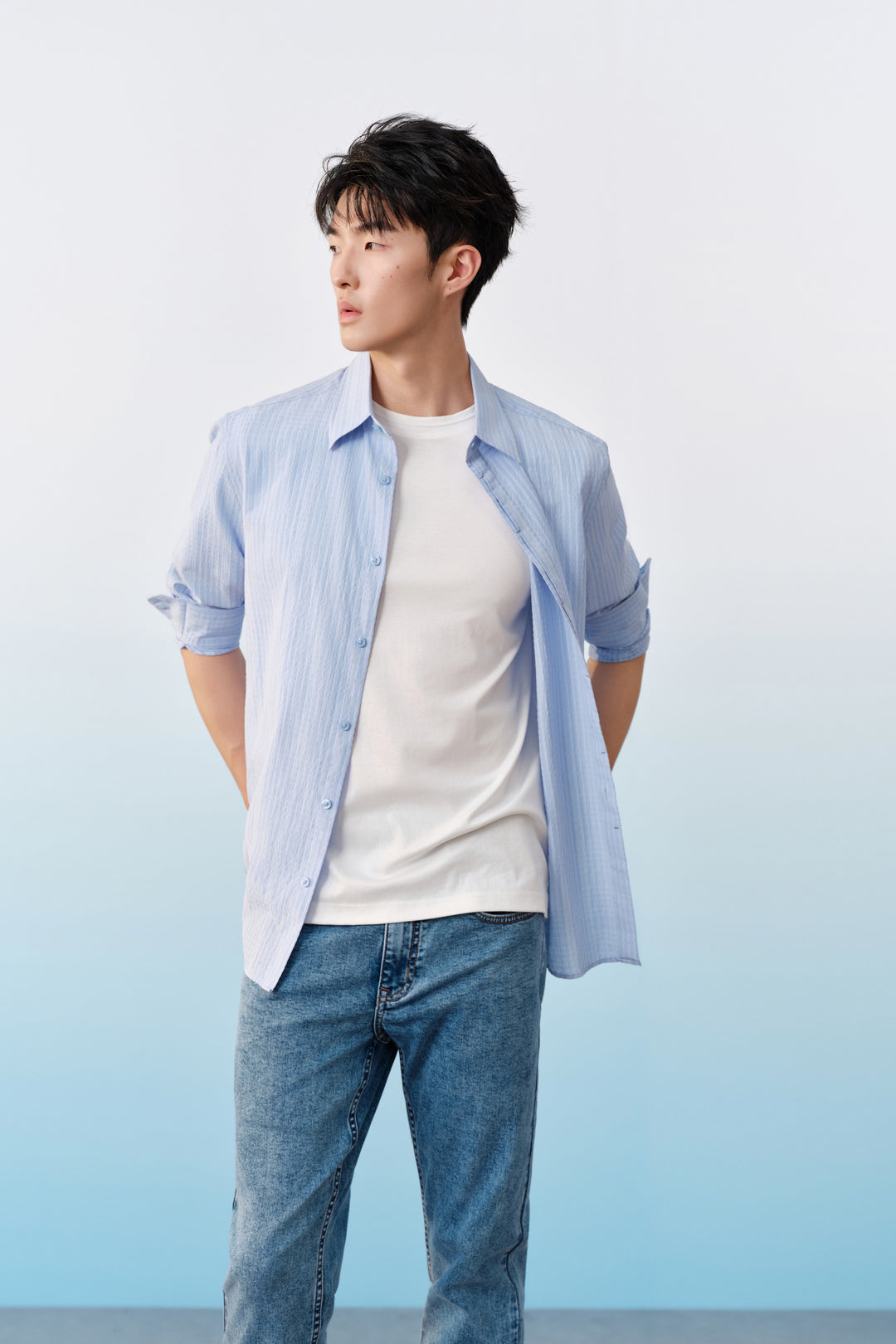 Comfort Fit 長袖休閒恤衫
