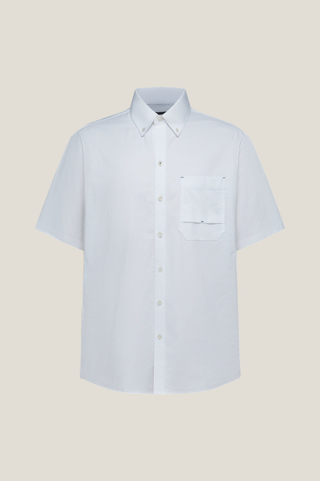 G2000 MAN-100-cotton-short-sleeve-casual-shirt-63130734-White