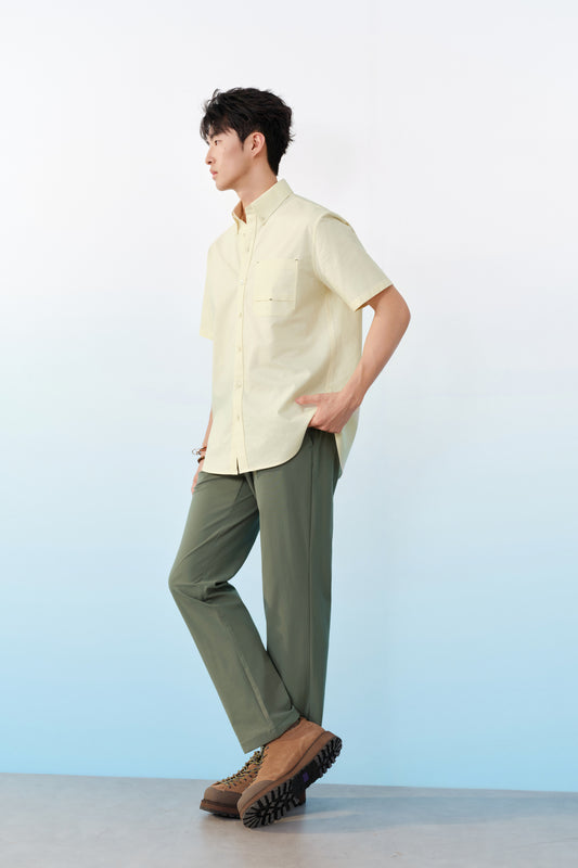 100% Cotton Short-Sleeve Casual Shirt