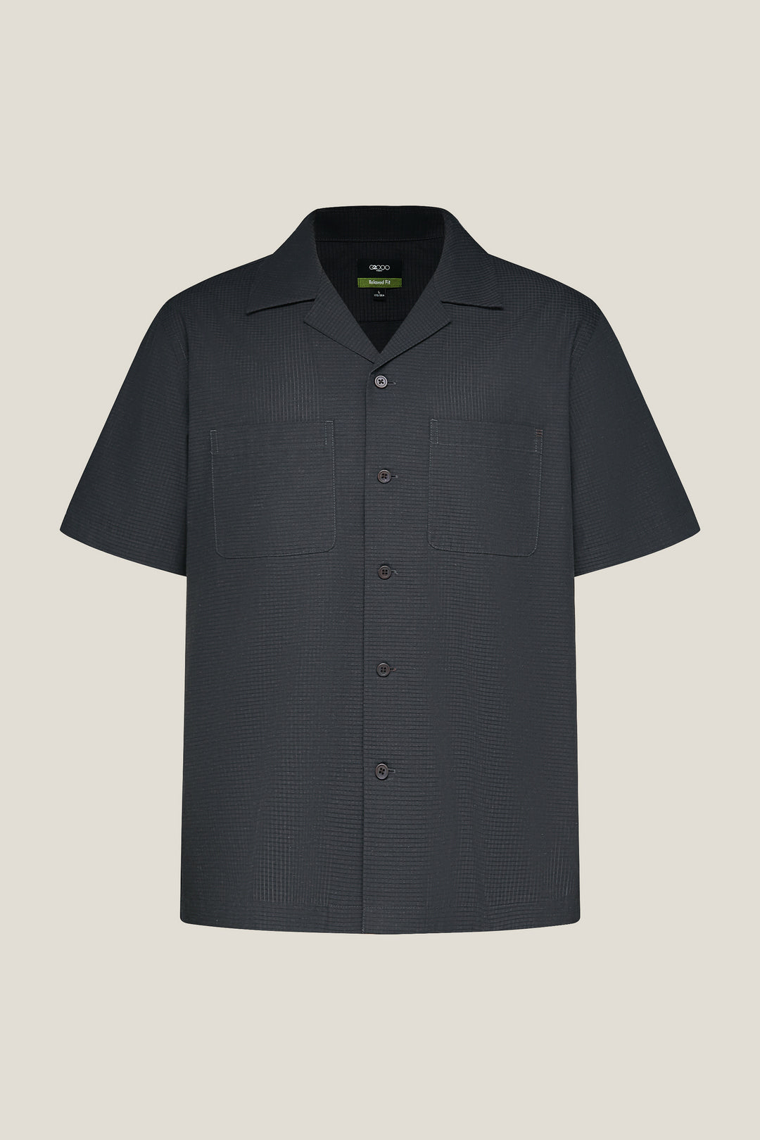 Linen Blend Short-Sleeve Casual Shirt