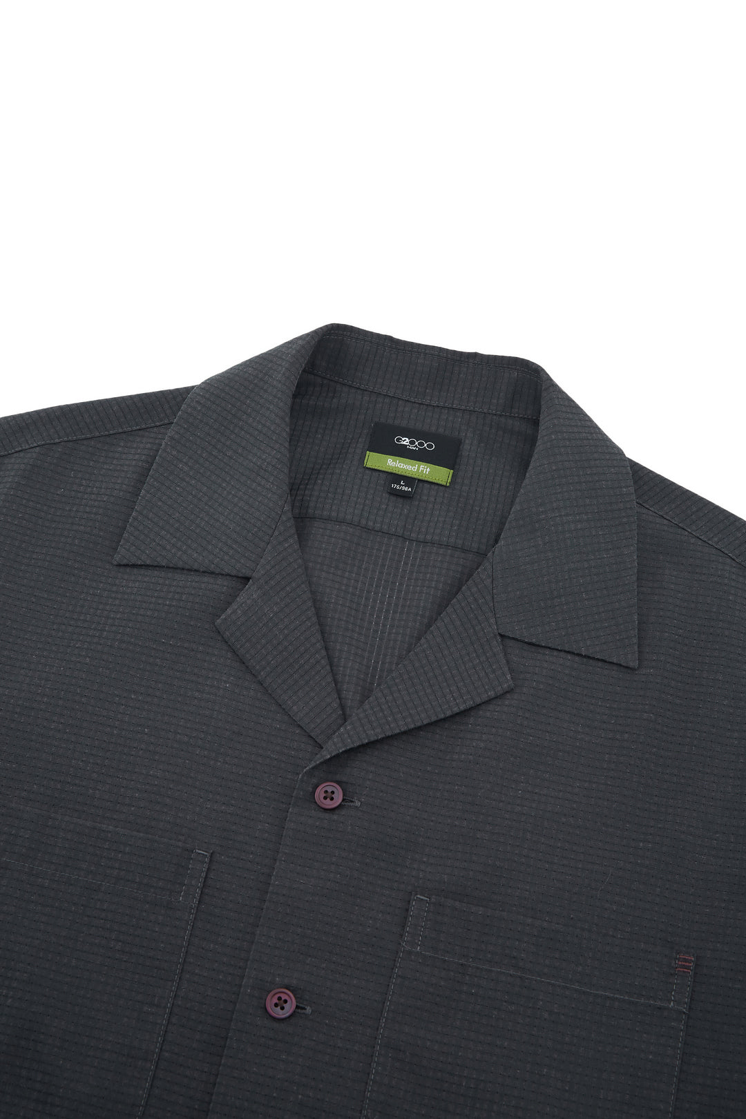 Linen Blend Short-Sleeve Casual Shirt