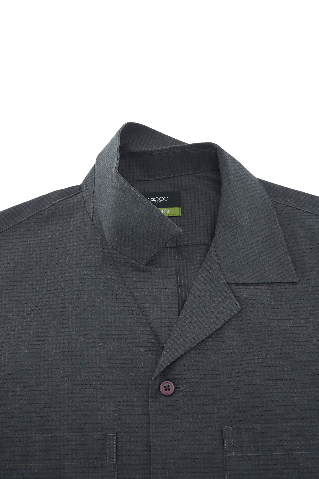 Linen Blend Short-Sleeve Casual Shirt