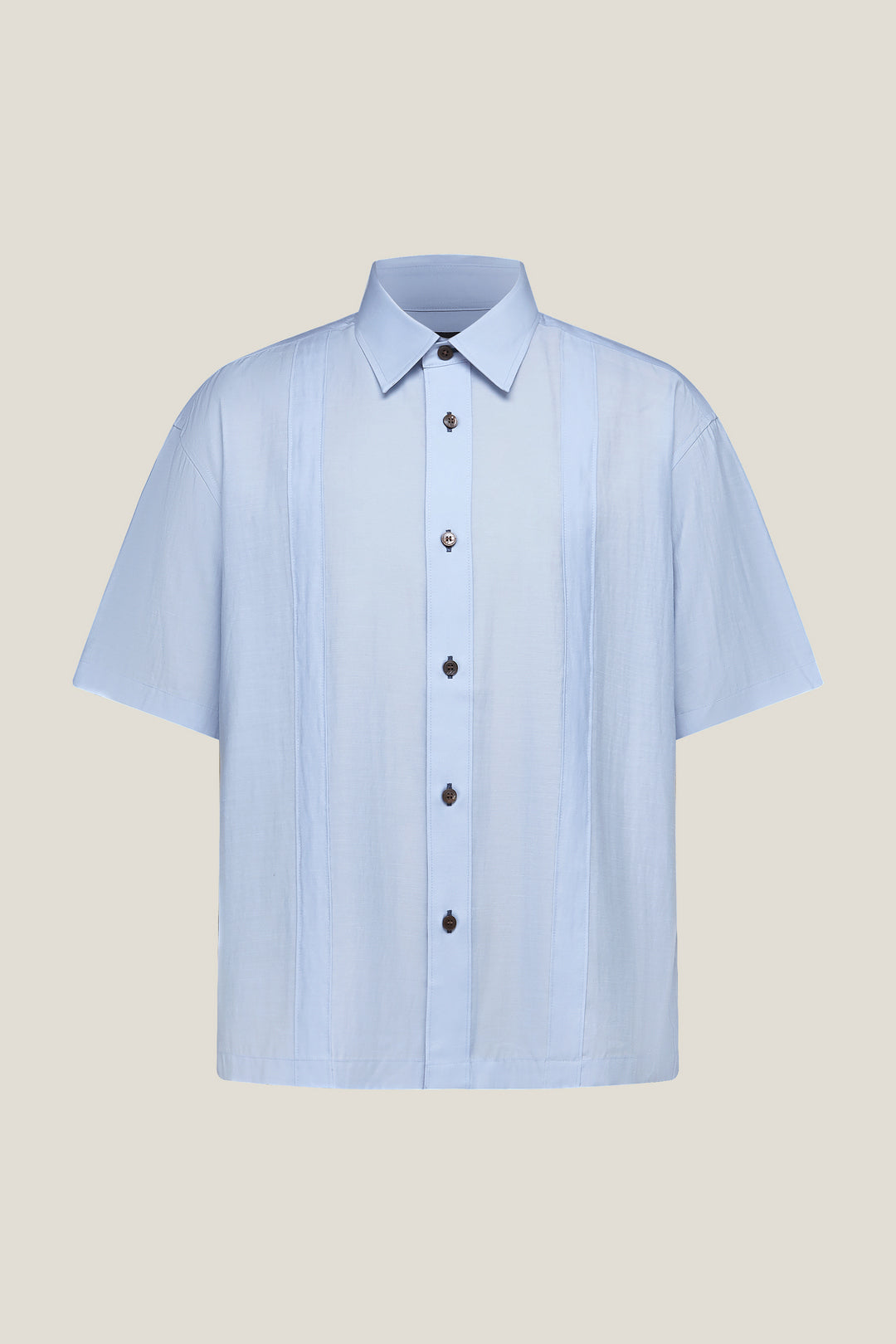 G2000 MAN-lyocell-blend-short-sleeve-casual-shirt-63133645-Blue
