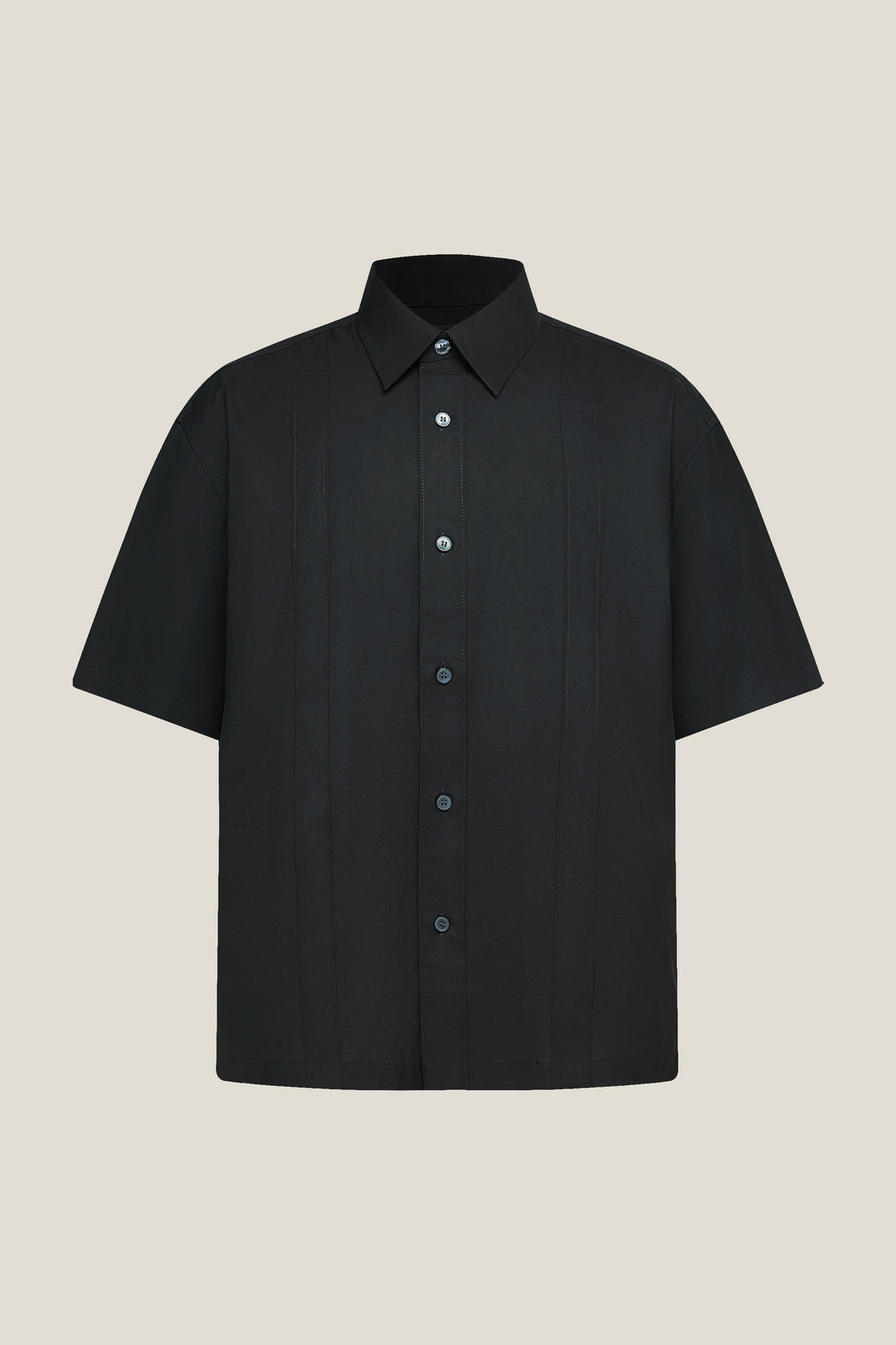 G2000 MAN-lyocell-blend-short-sleeve-casual-shirt-63133645-Black