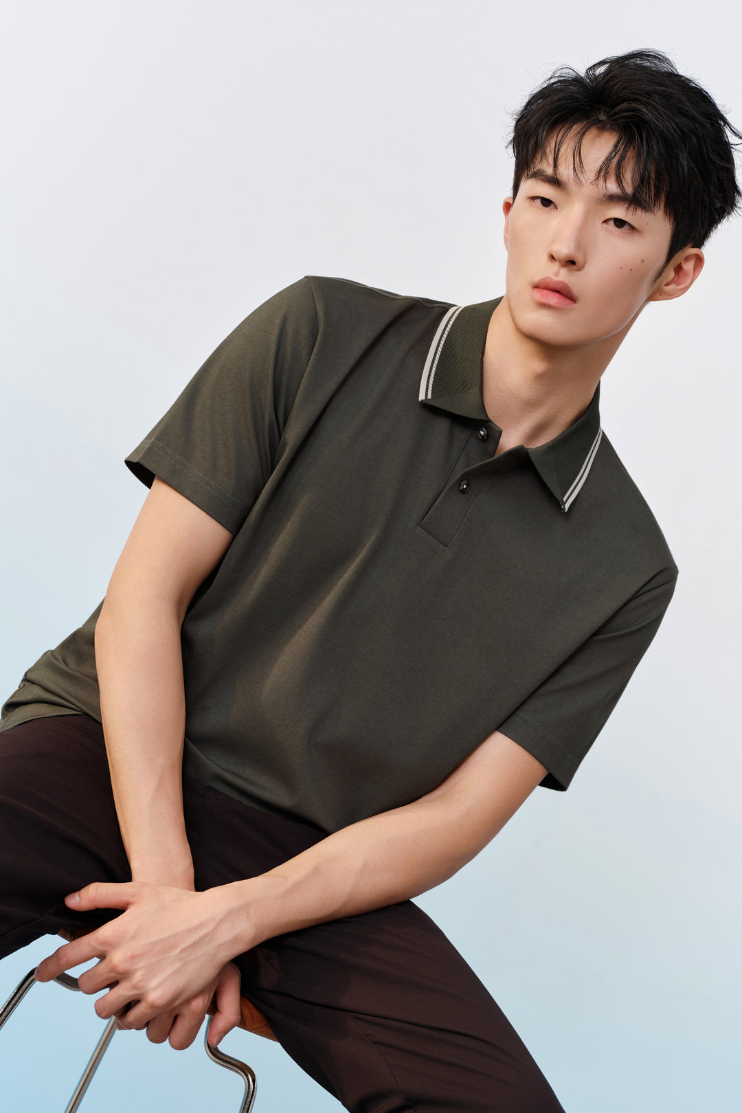 G2000 MAN-mercerized-polo-shirt-63143014-Green