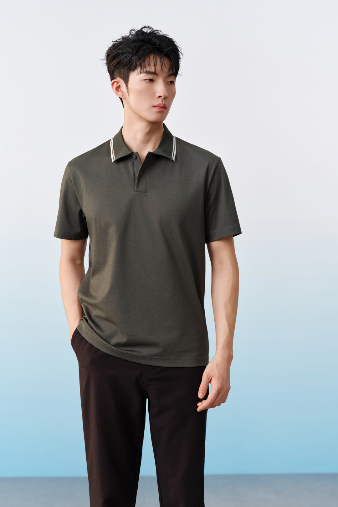 Mercerized Polo恤