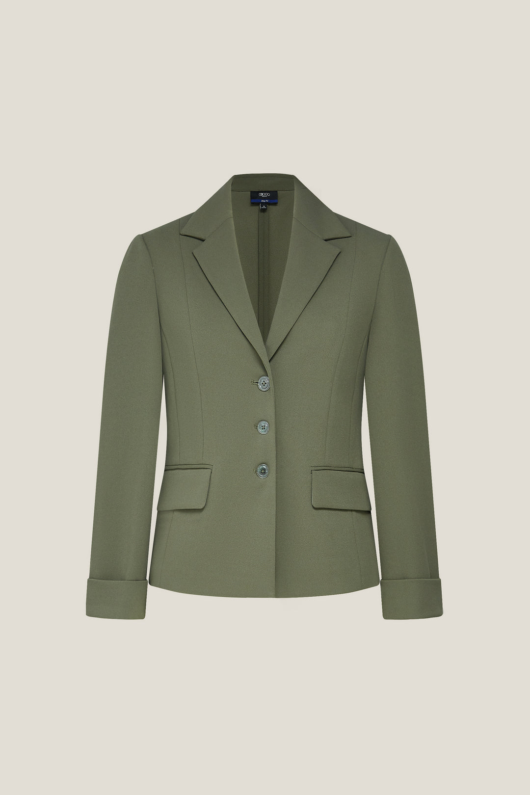 G2000 WOMAN-uv-protection-notch-lapel-blazer-63211623-Green