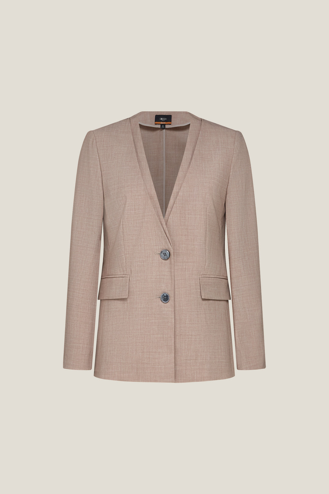 G2000 WOMAN-cool-touch-v-neck-suit-blazer-63212004-Beige
